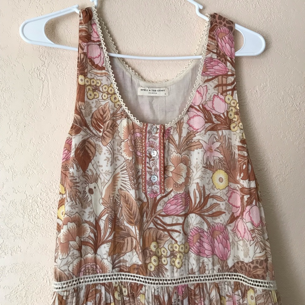 Spell & The Gypsy Collective Maxi Sundress Cream - Picture 4 of 16
